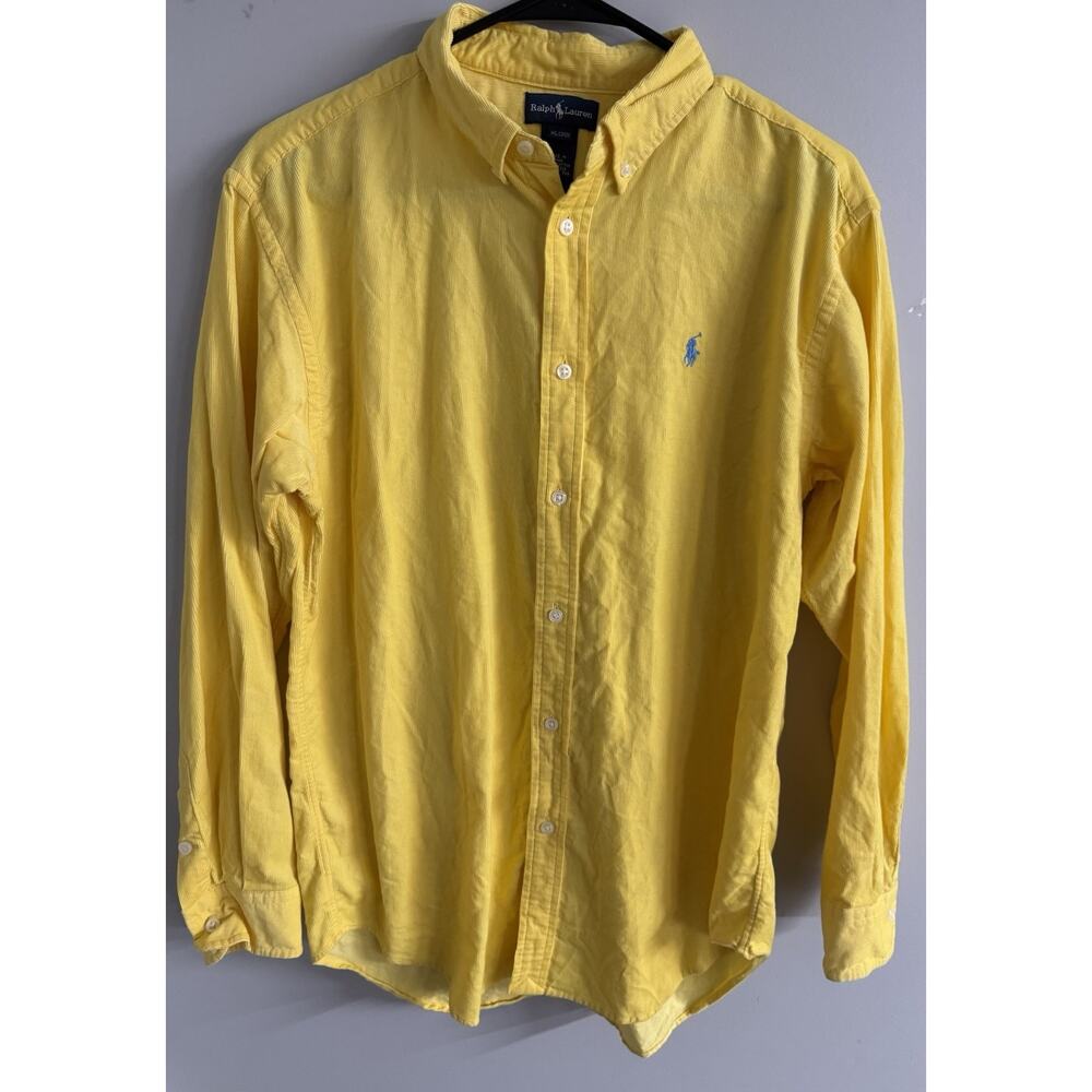 Polo Ralph Lauren Long Sleeve Yellow Button Down Shirt X-Large